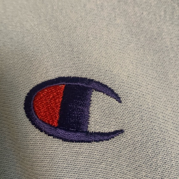 Light Blue Champion Hoodie - Picture 3 of 4